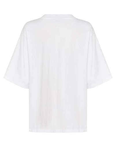 Gestuz - GZSimma Emb T-shirt - Bright White